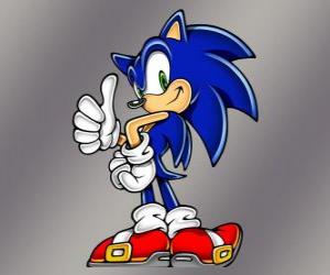 пазл Ёж Соник, главный герой видеоигр Sonic от Sega